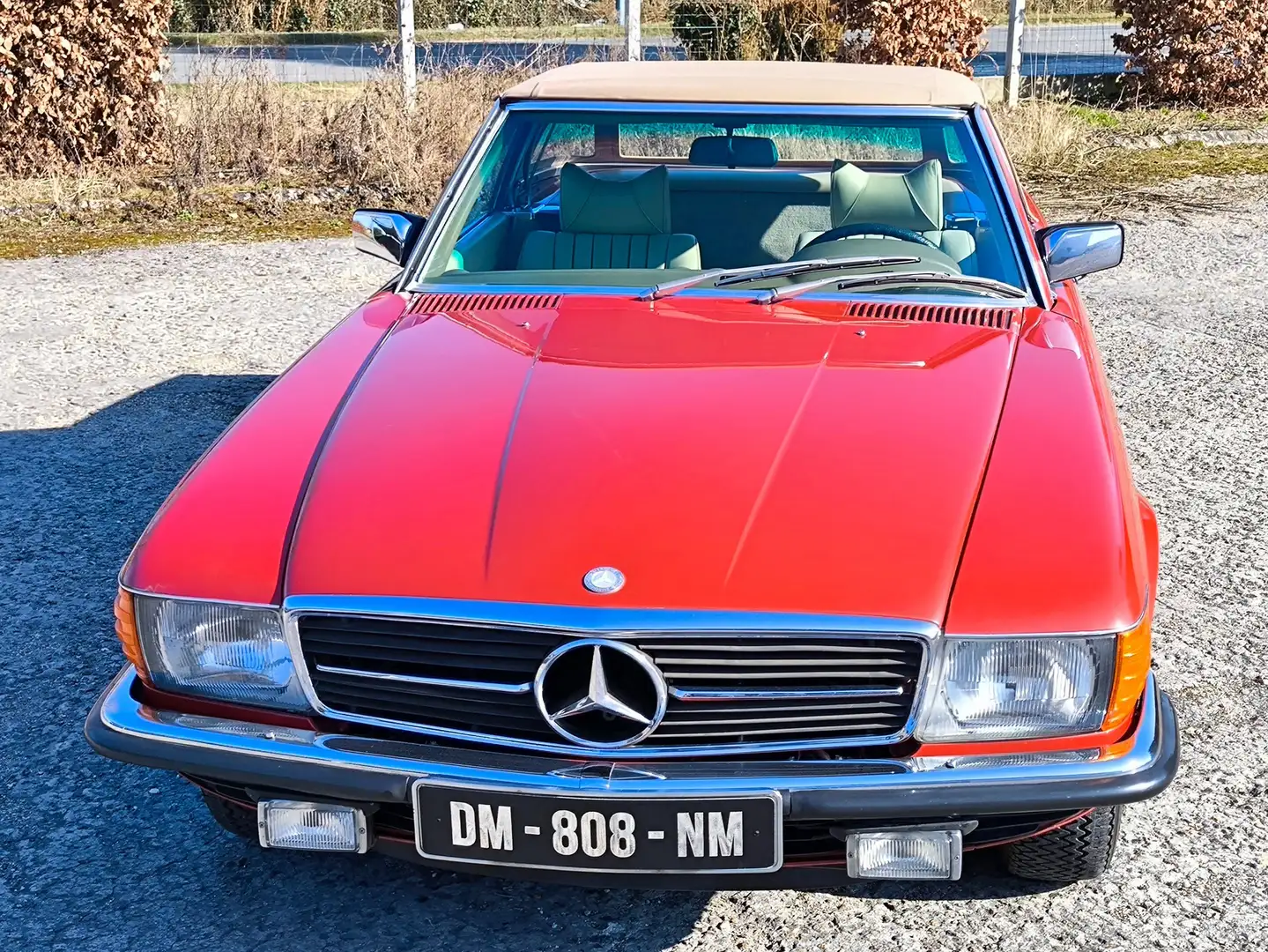 Mercedes-Benz SL 450 V8 224cv, Version européenne Roşu - 1