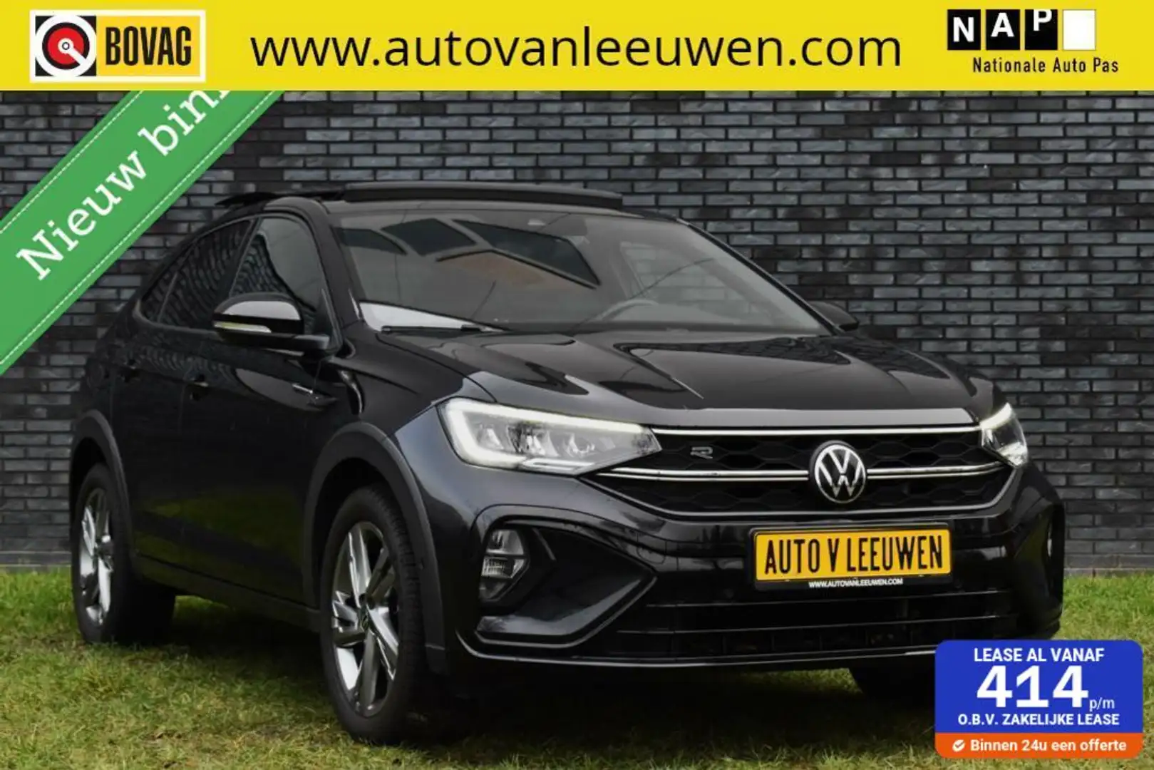 Volkswagen Taigo Turbo R-Line PANODAK/CAMERA/ACC/CARPLAY/ETC/! Noir - 1