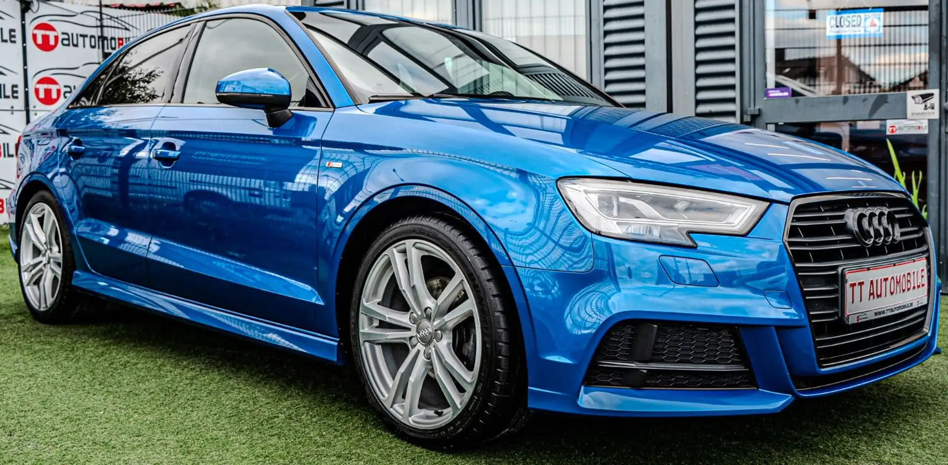 Audi A3 35 TDI S-Tronic|S-LINE|LED|LEDER Blau - 2