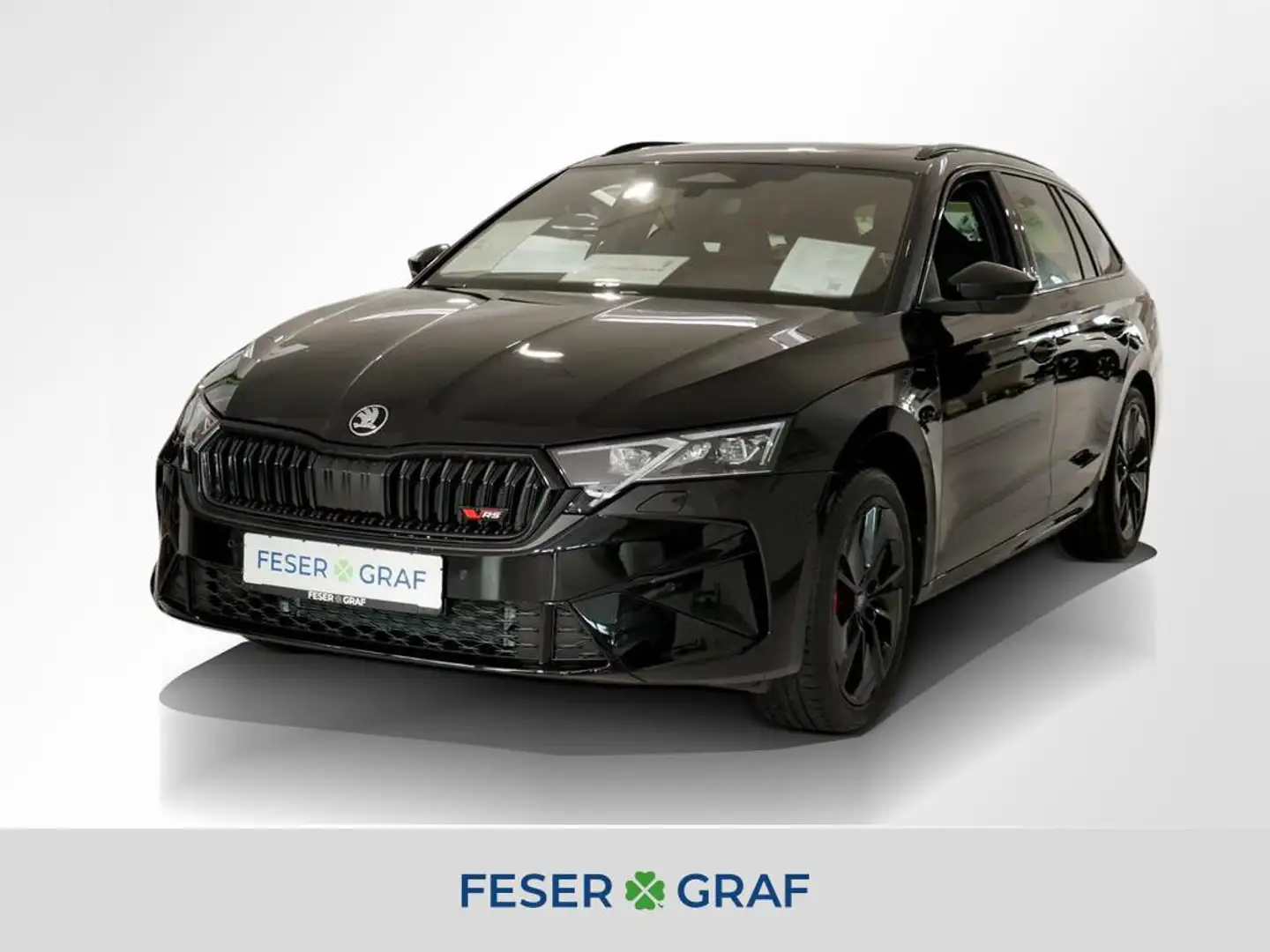 Skoda Octavia Combi 2.0 TSI RS DSG AHK Matrix Pano RüKa Zwart - 1