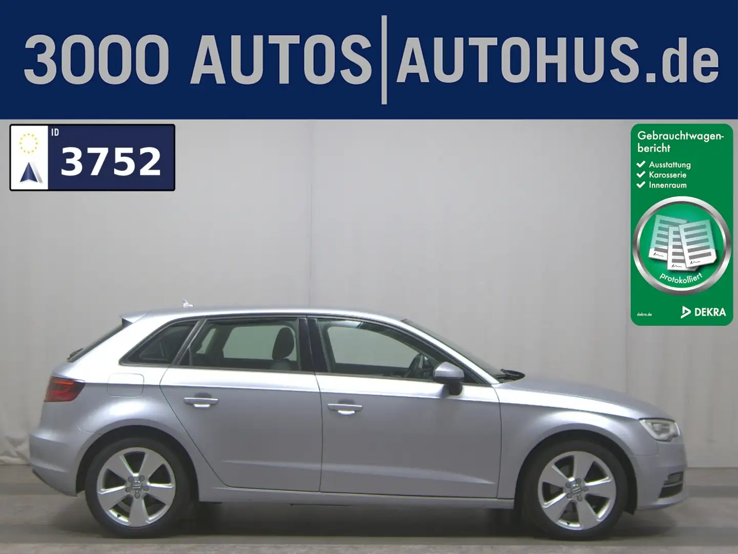 Audi A3 SB 1.6 TDI Ambition Navi Xenon+ Tempomat Shz Argent - 1