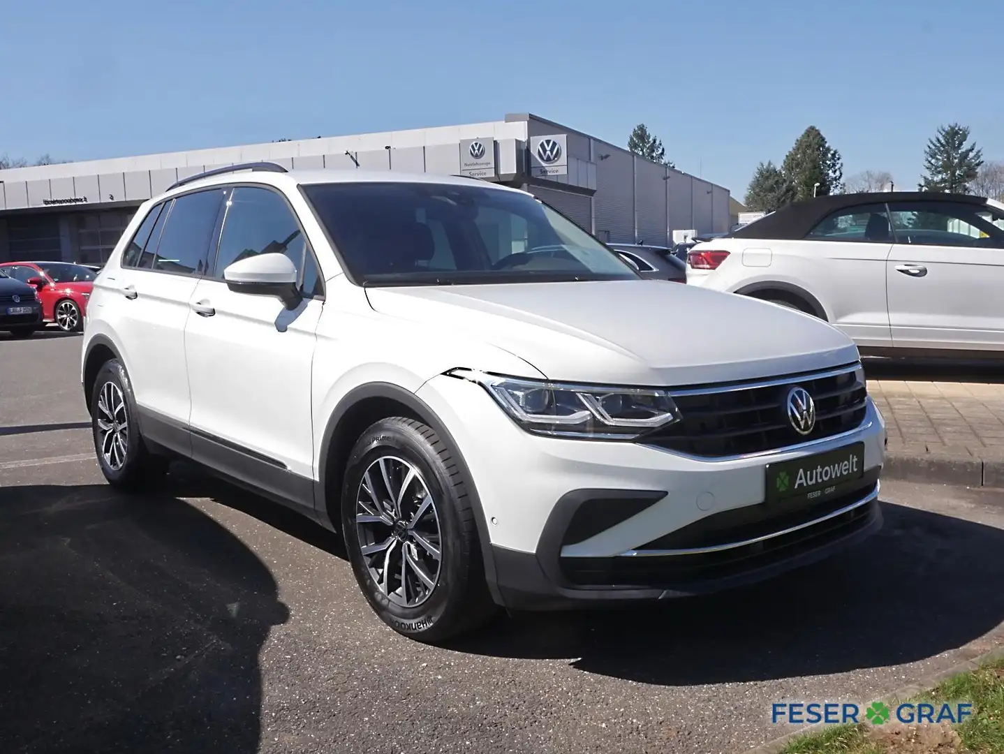 Volkswagen Tiguan Life 2.0 TDI DSG Navi AHK Kamera LED Blanc - 2