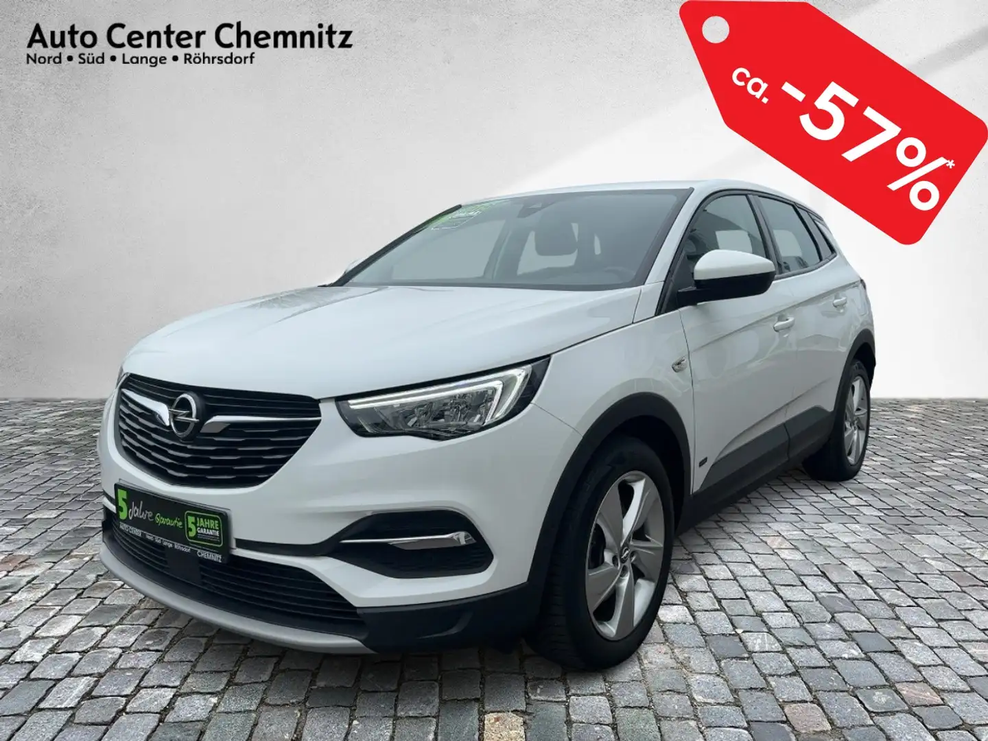 Opel Grandland AT8 Hybrid Elegance LED/Navi/Kamera Blanco - 2