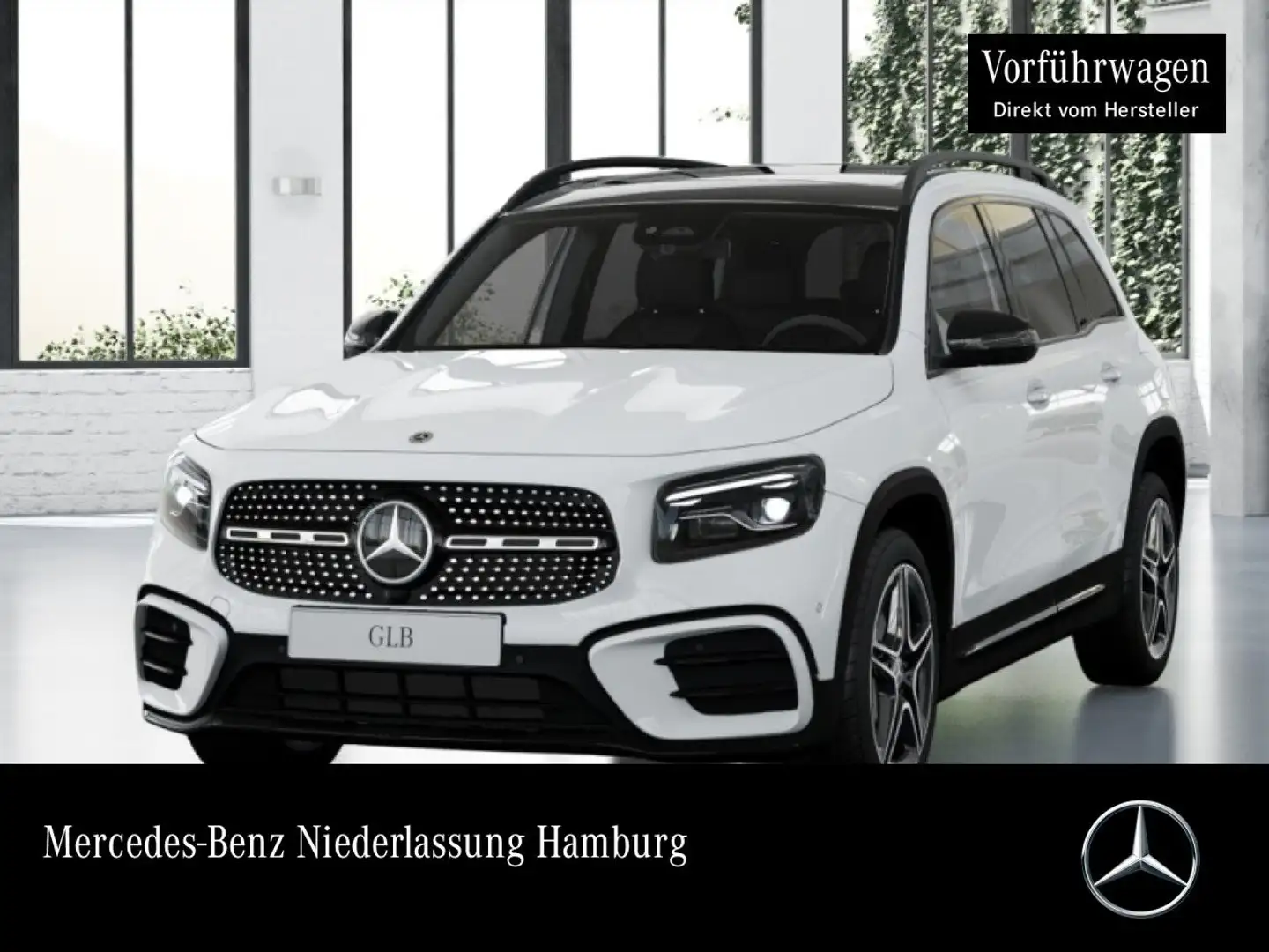 Mercedes-Benz GLB 200 AMG+NIGHT+PANO+360°+AHK+MULTIBEAM+19"+7G Weiß - 1