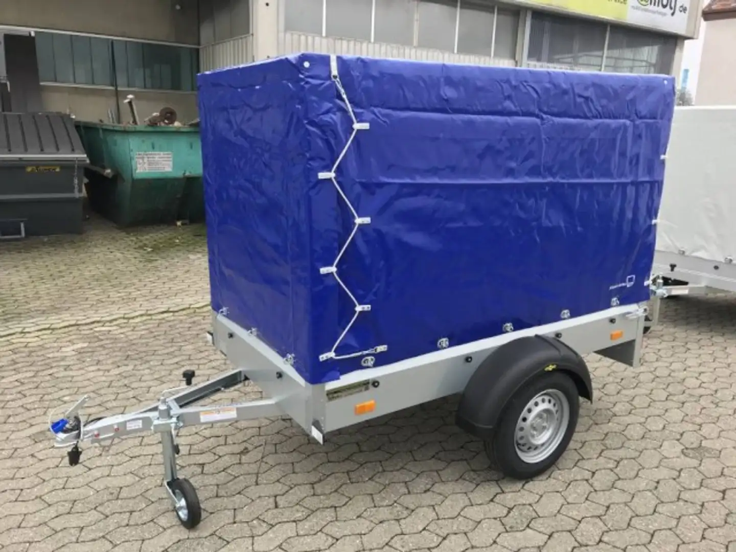 Humbaur Steely mit Hochplane 140 cm, 750 kg 2050x1095x300m Blau - 1