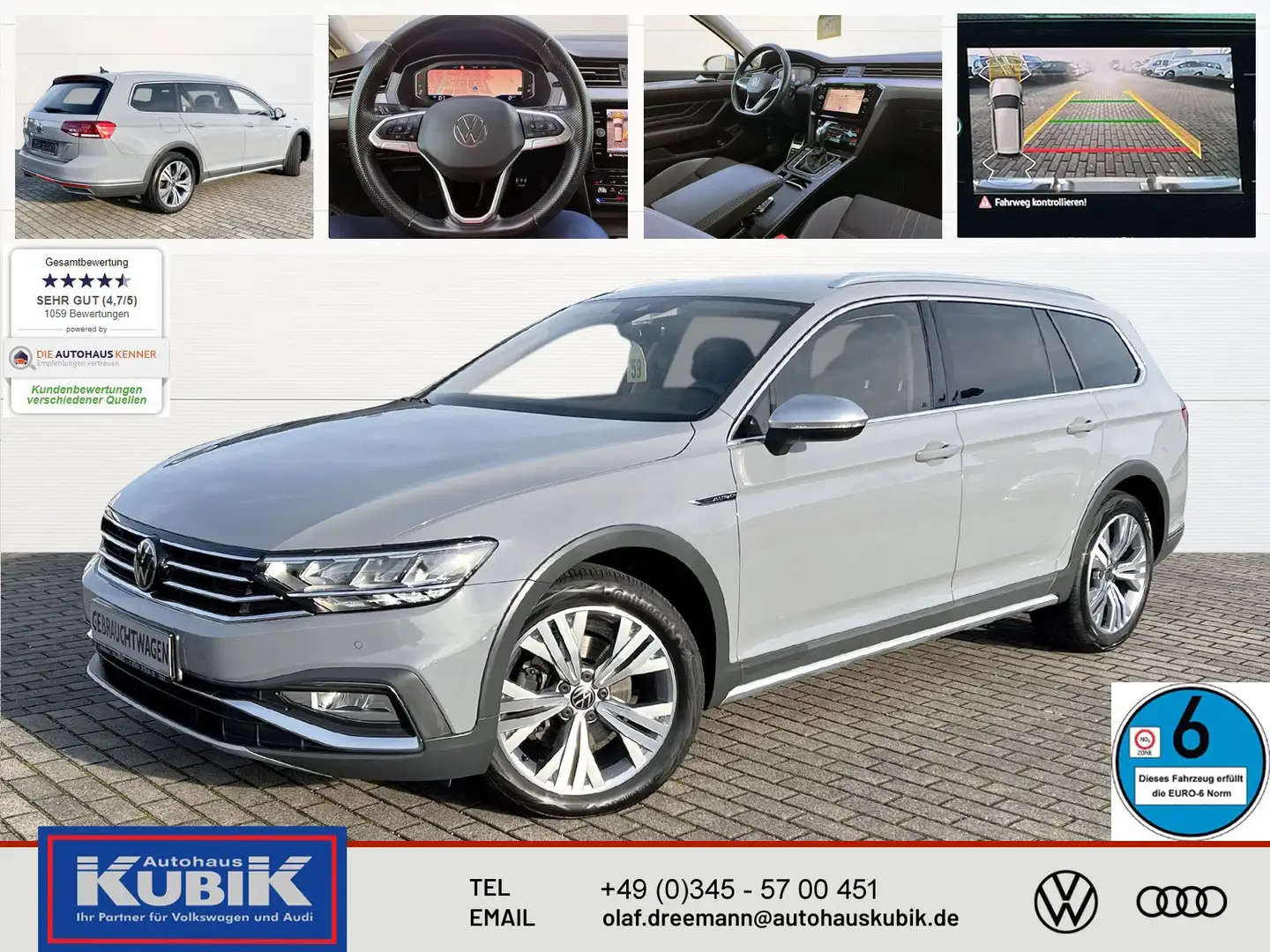 Volkswagen Passat Alltrack Variant 2.0 TDI 4Motion DSG+ergoComfort Sitz+LED+ Grau - 1