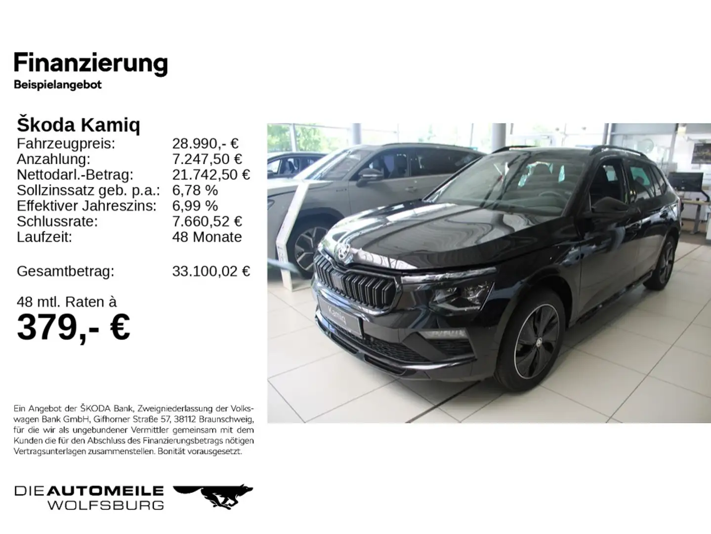 Skoda Kamiq 1.0 TSI DSG Monte Carlo Pano,LED,Lenkradhz Schwarz - 2
