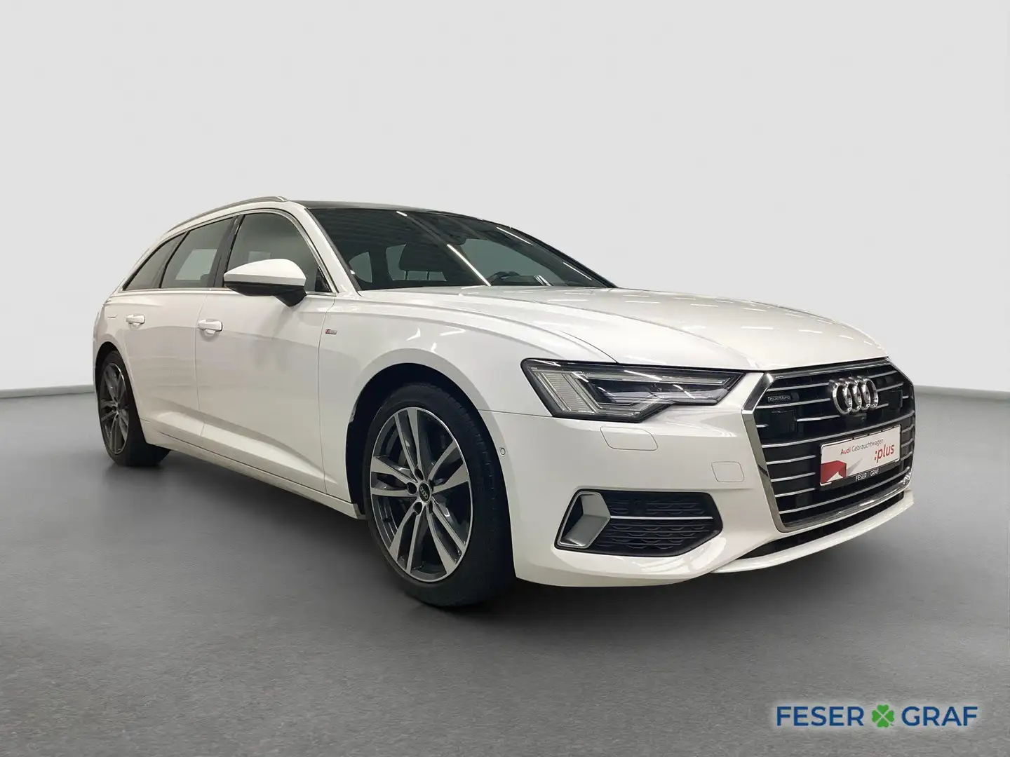 Audi A6 Avant S line 50 TFSI e qu. AHK Pano B&O Matrix 360 Weiß - 2