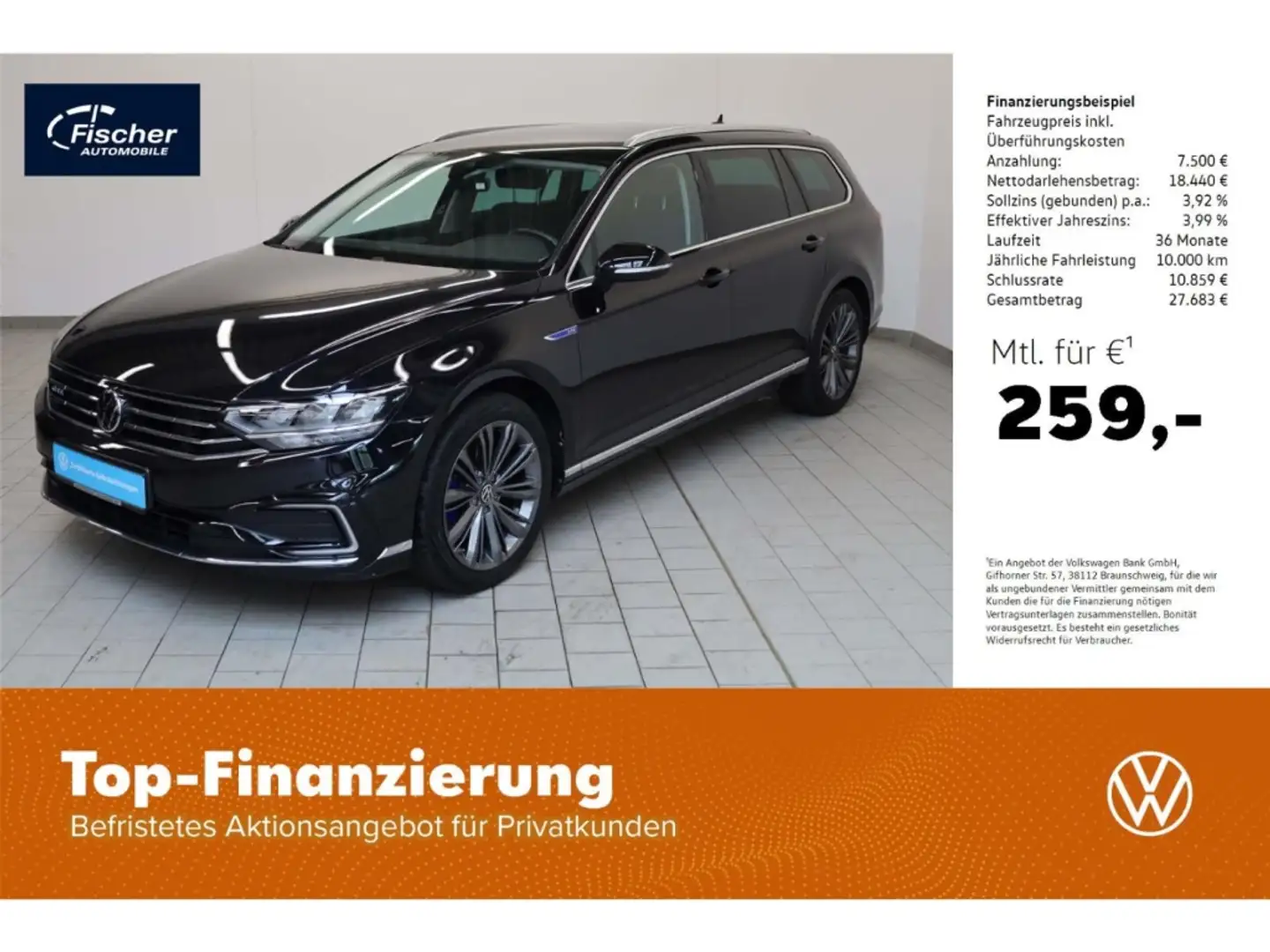 Volkswagen Passat Variant 1.4 eHybrid GTE Noir - 1