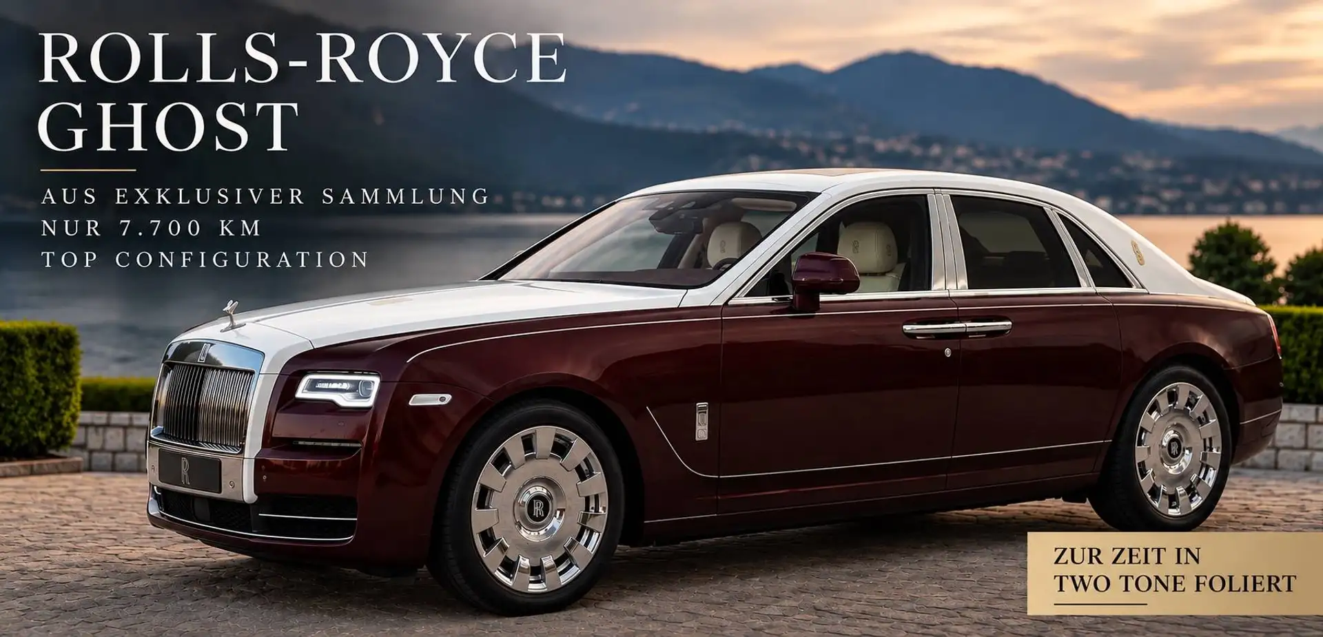 Rolls-Royce Ghost RR GHOST nur 7.700 KM aus exclusiver Sammlung Pannorama starlight headliner rear Theater BESPOKE Weiß - 1