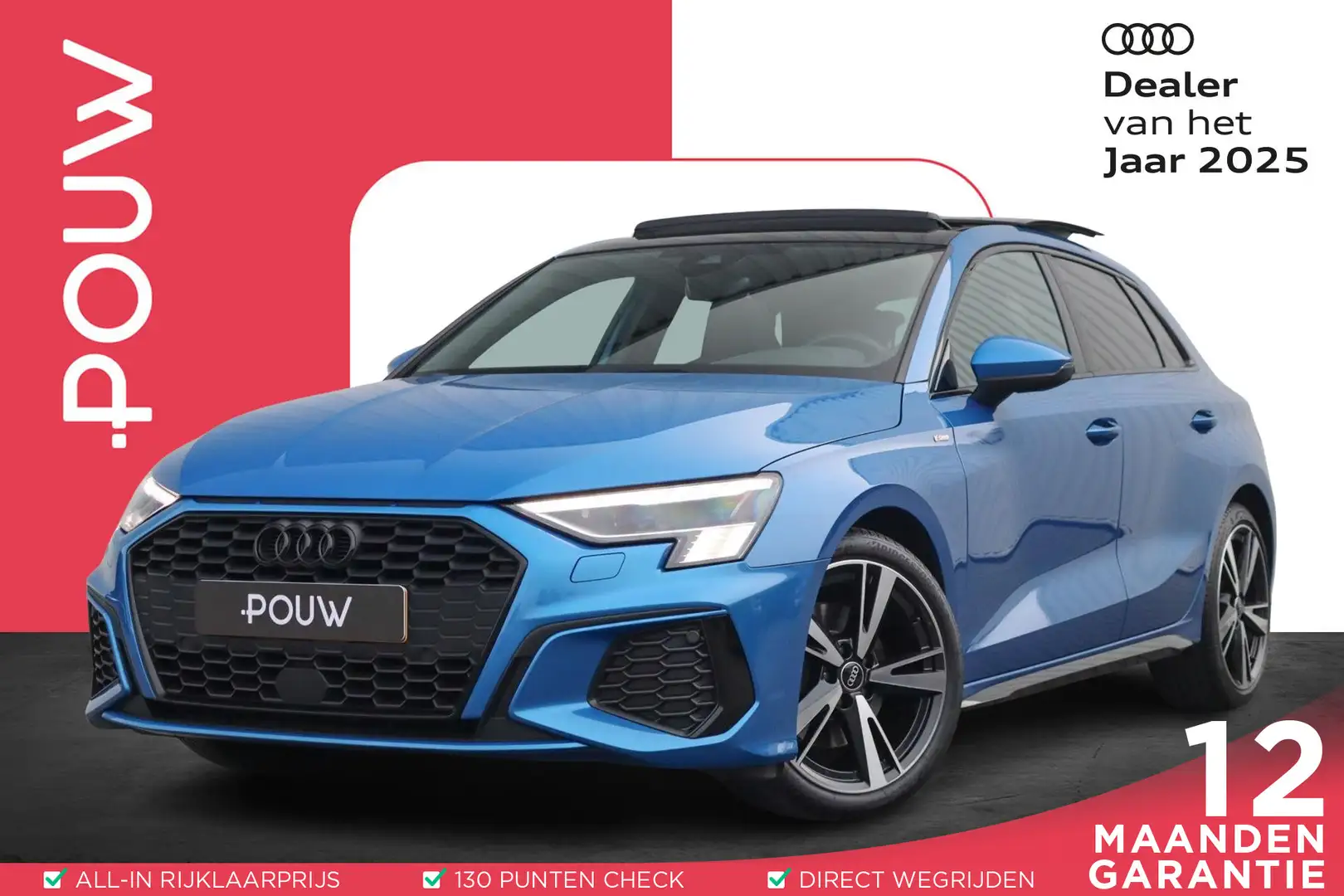 Audi A3 Sportback 35 TFSI 150pk S-tronic S Edition | Panor Blau - 1