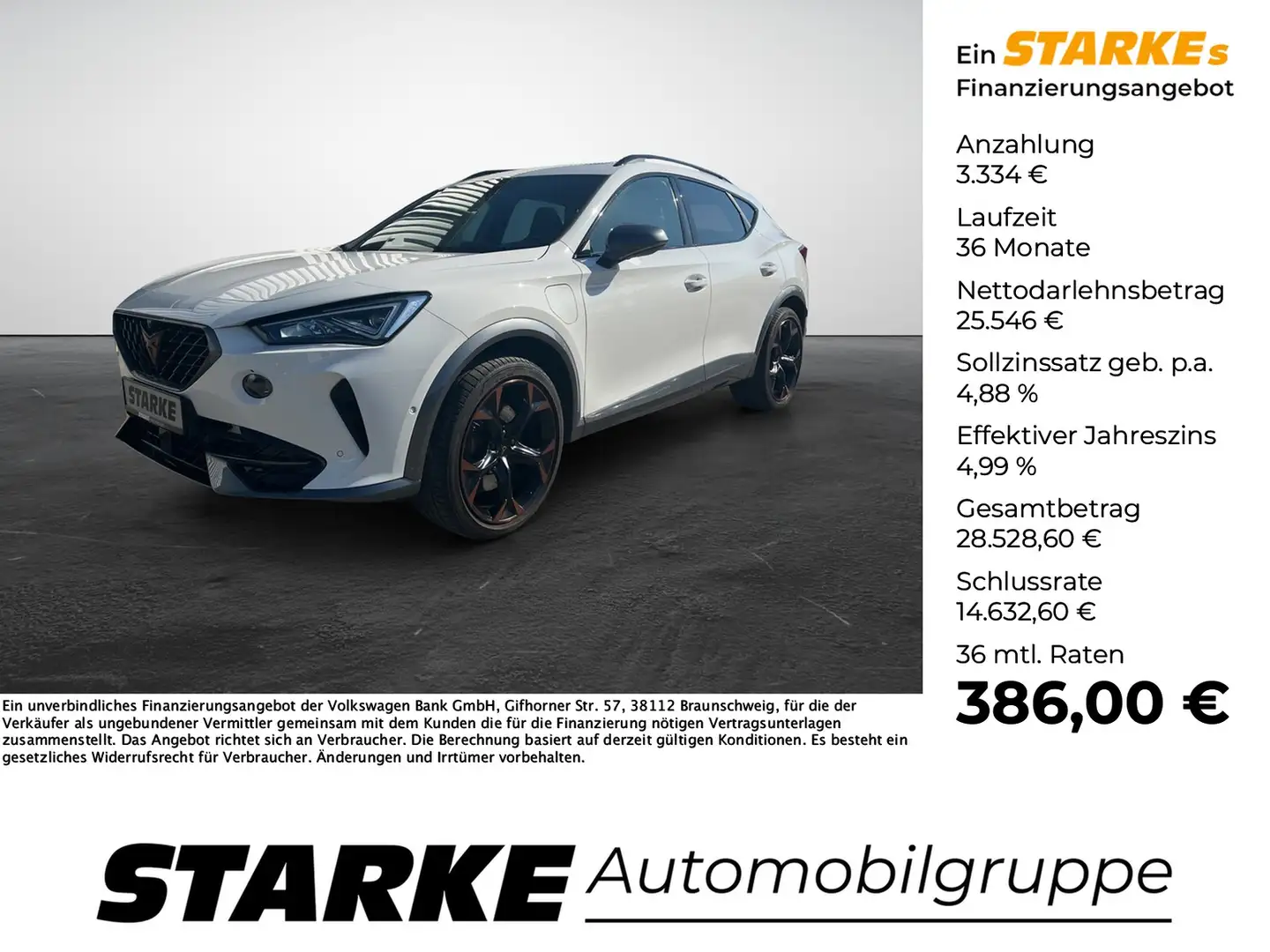CUPRA Formentor VZ 1.4 TSI DSG eHybrid Weiß - 1