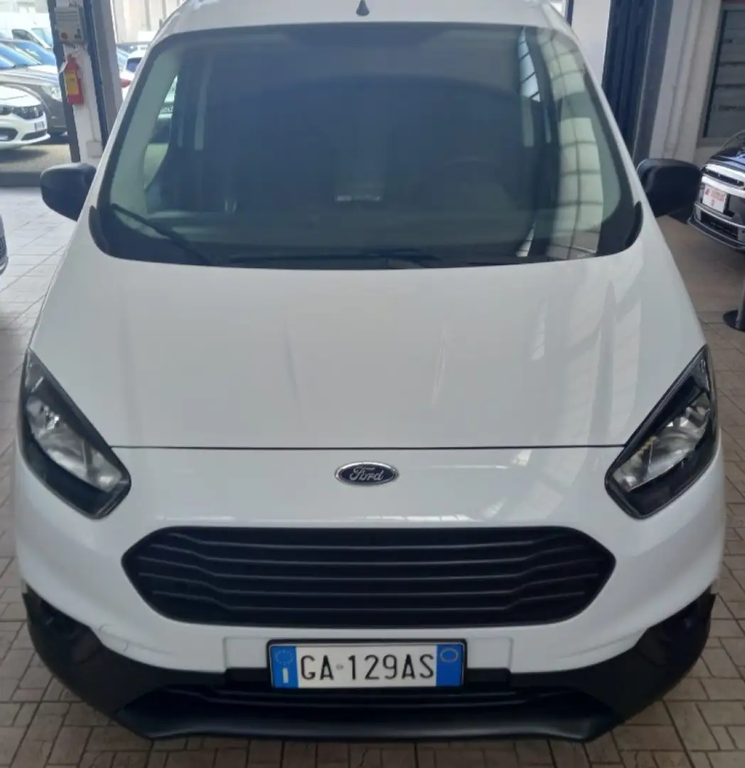 Ford Transit Courier 1.0 EcoBoost 100CV Van Trend Blanc - 1