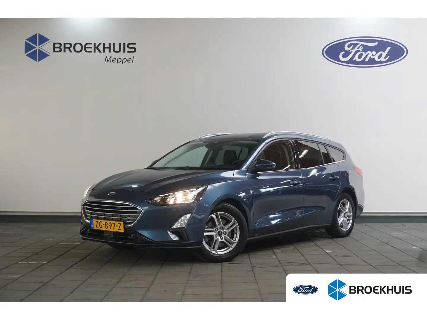 Ford Focus Wagon 1.0 EcoBoost Trend Edition Business | Apple Blauw - 1
