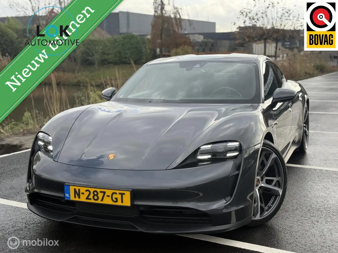 Porsche Taycan 79 kWh BOSE|LUCHTVERING|MEMORY|LEDER|CHRONO| Grau - 1