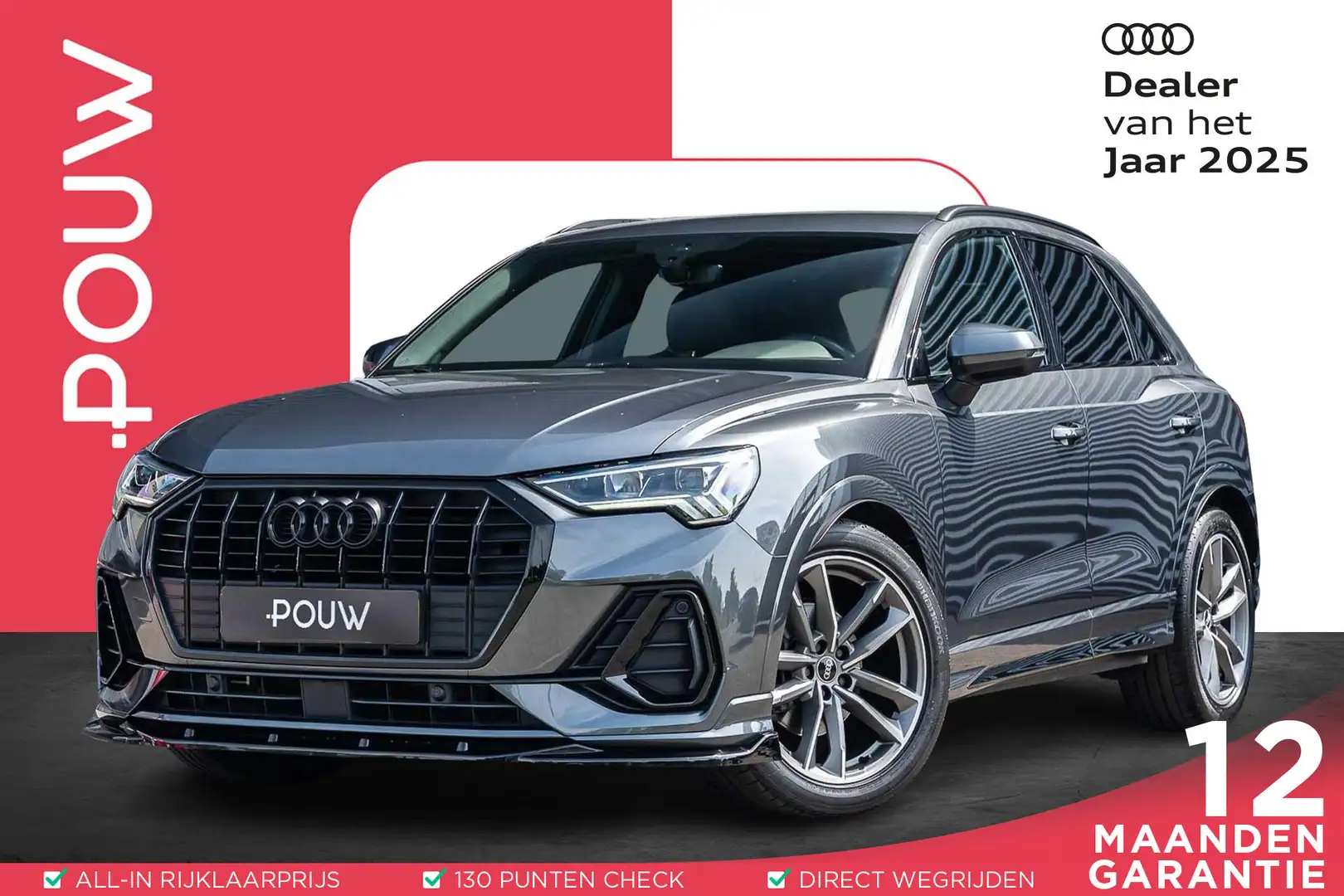 Audi Q3 35 TFSI 150pk S-tronic S Line Pro Line S | Leder | Grijs - 1