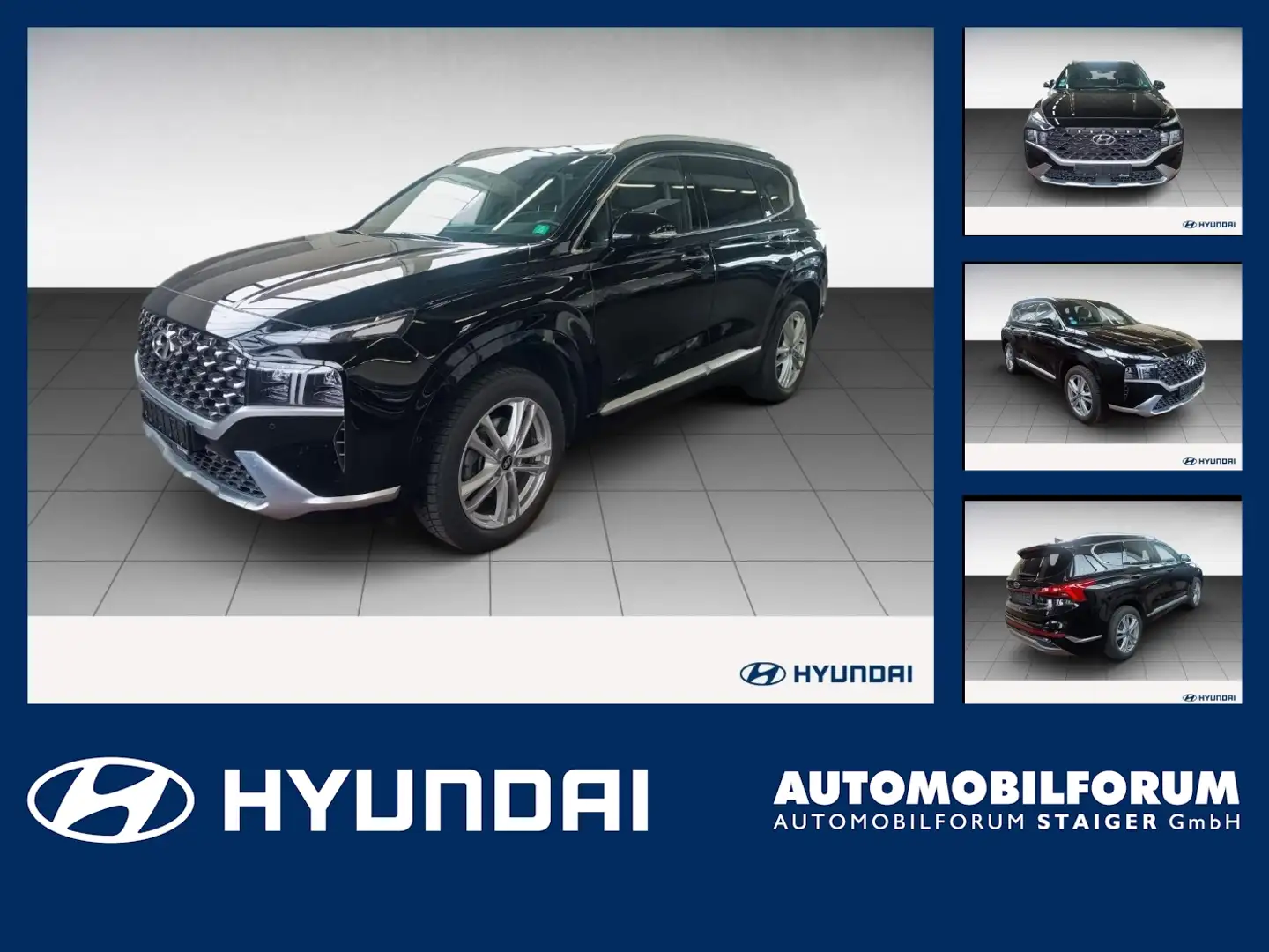 Hyundai SANTA FE 1.6 T-GDI Signature 7-Sitze ACC HUD LM Zwart - 1