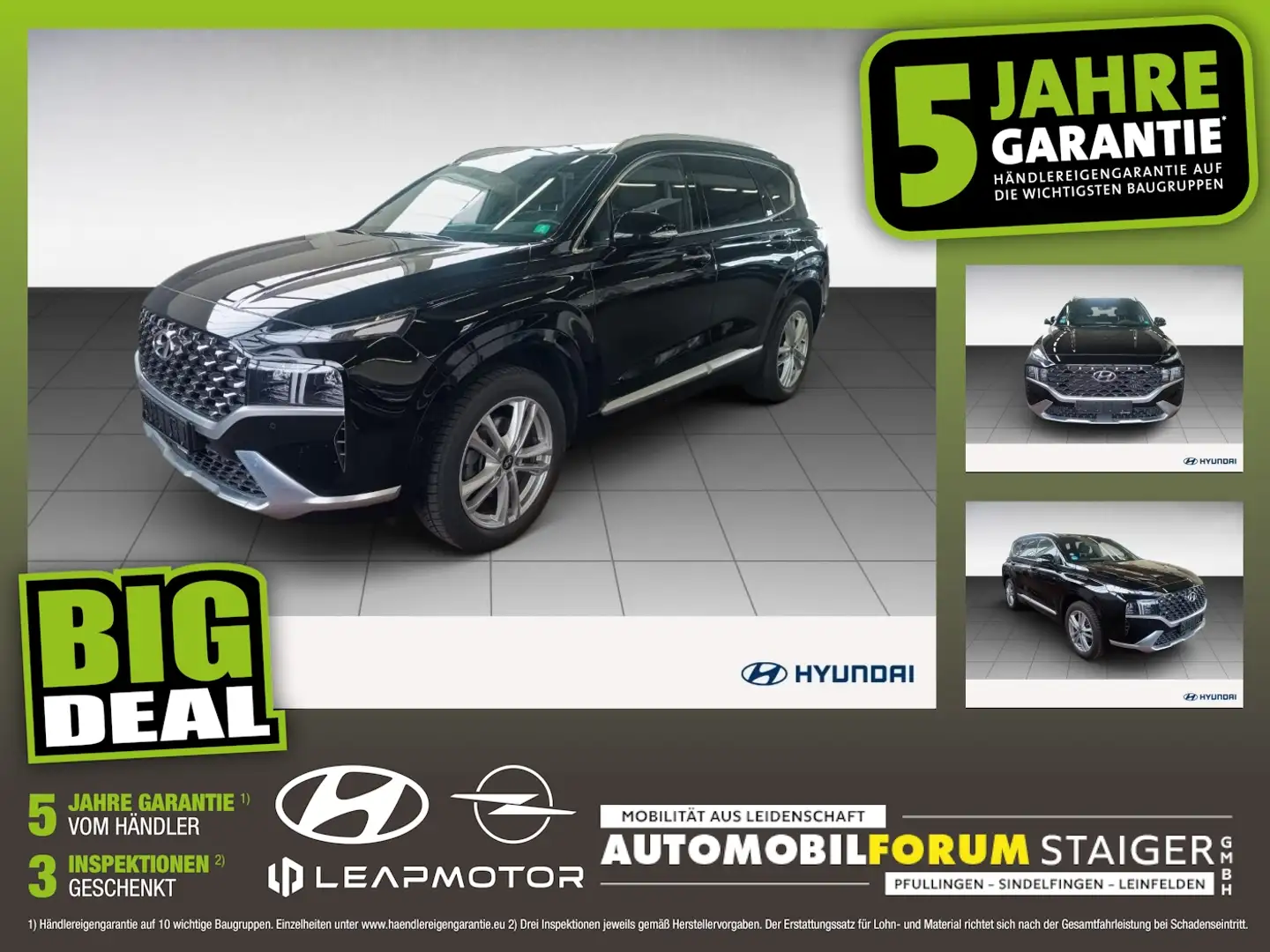 Hyundai SANTA FE 1.6 T-GDI Signature 7-Sitze ACC HUD LM Schwarz - 1