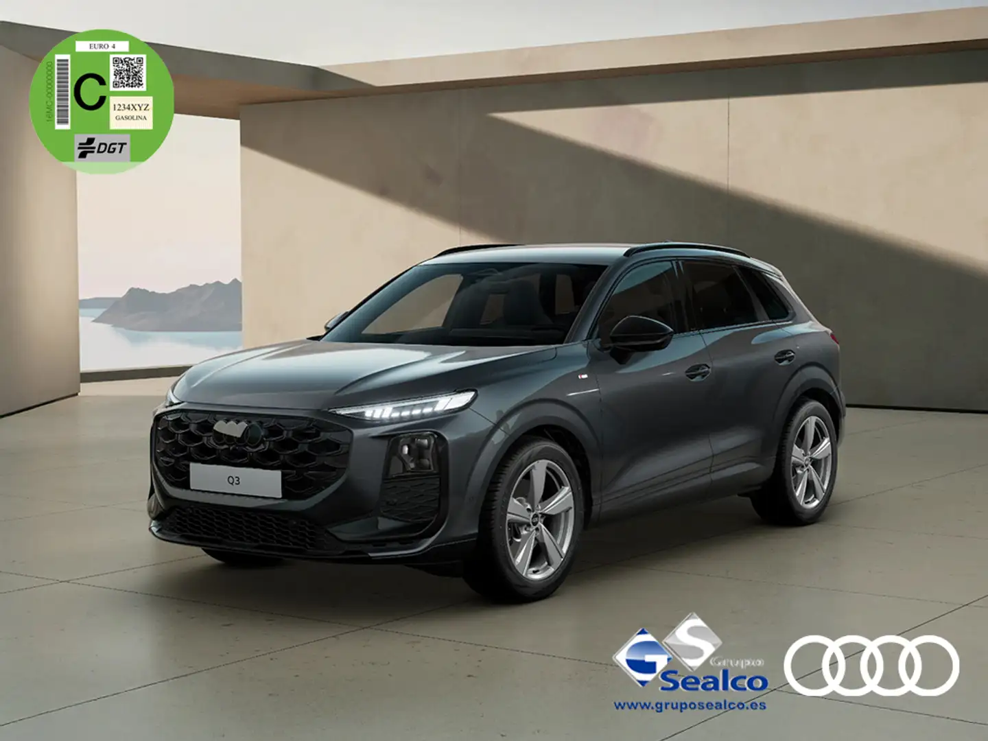 Audi Q3 2.0 TDI Black line S tronic 110kW Gris - 1