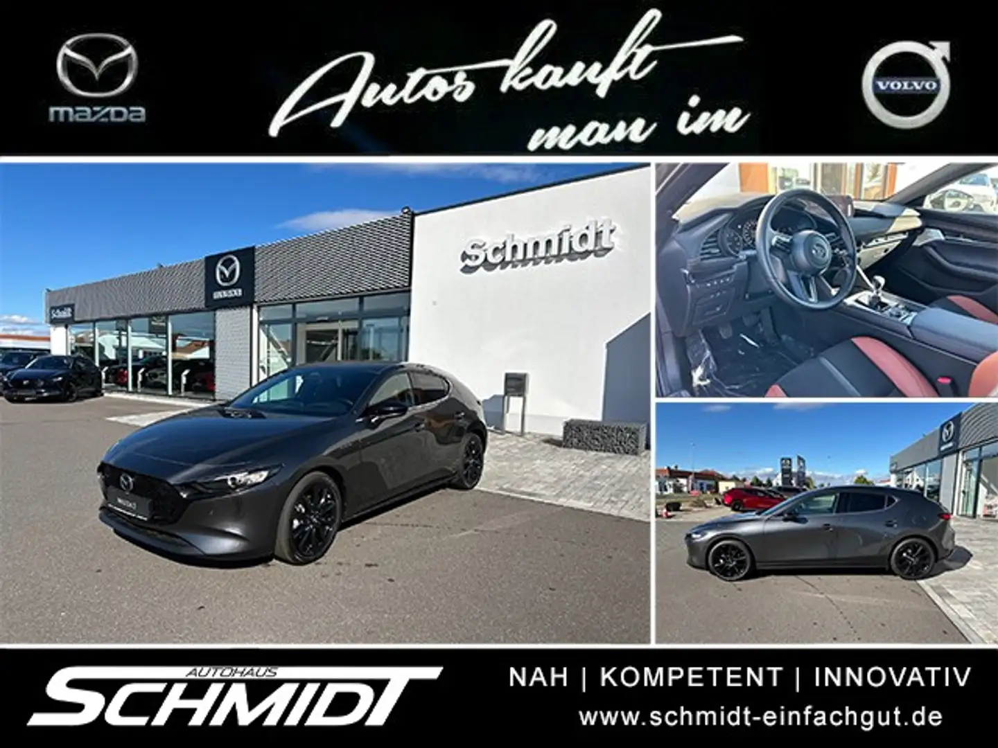 Mazda 3 2.5L e-SKYACTIV G 140ps Gris - 1