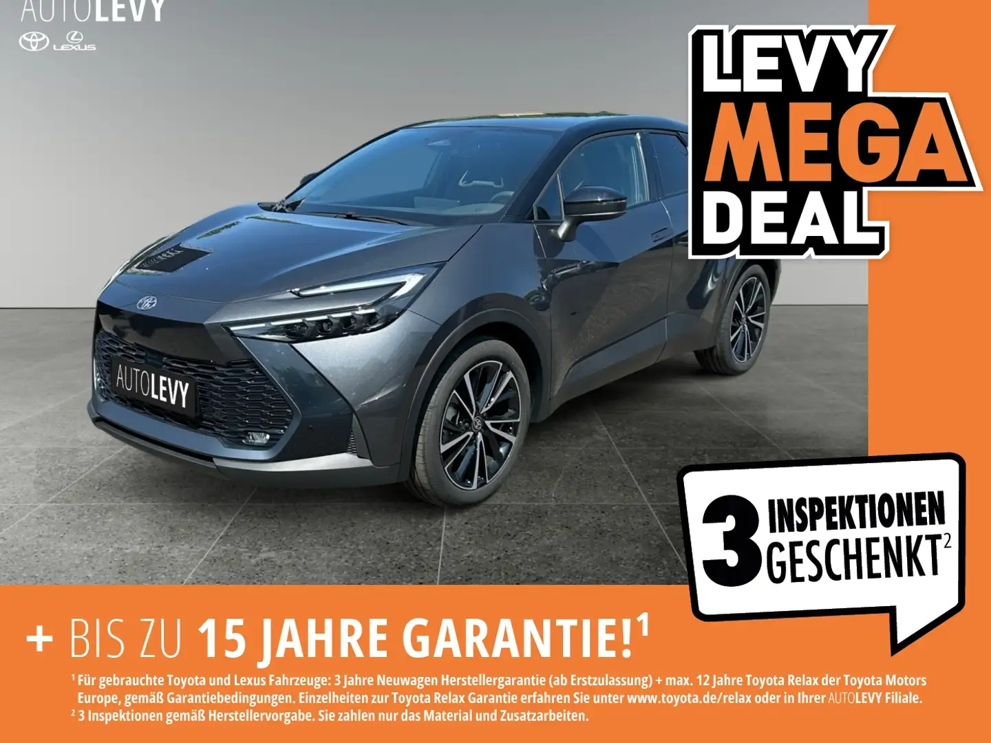 Toyota C-HR 2.0 Hybrid Lounge *CARPLAY*AA*JBL*PANO* Gris - 1