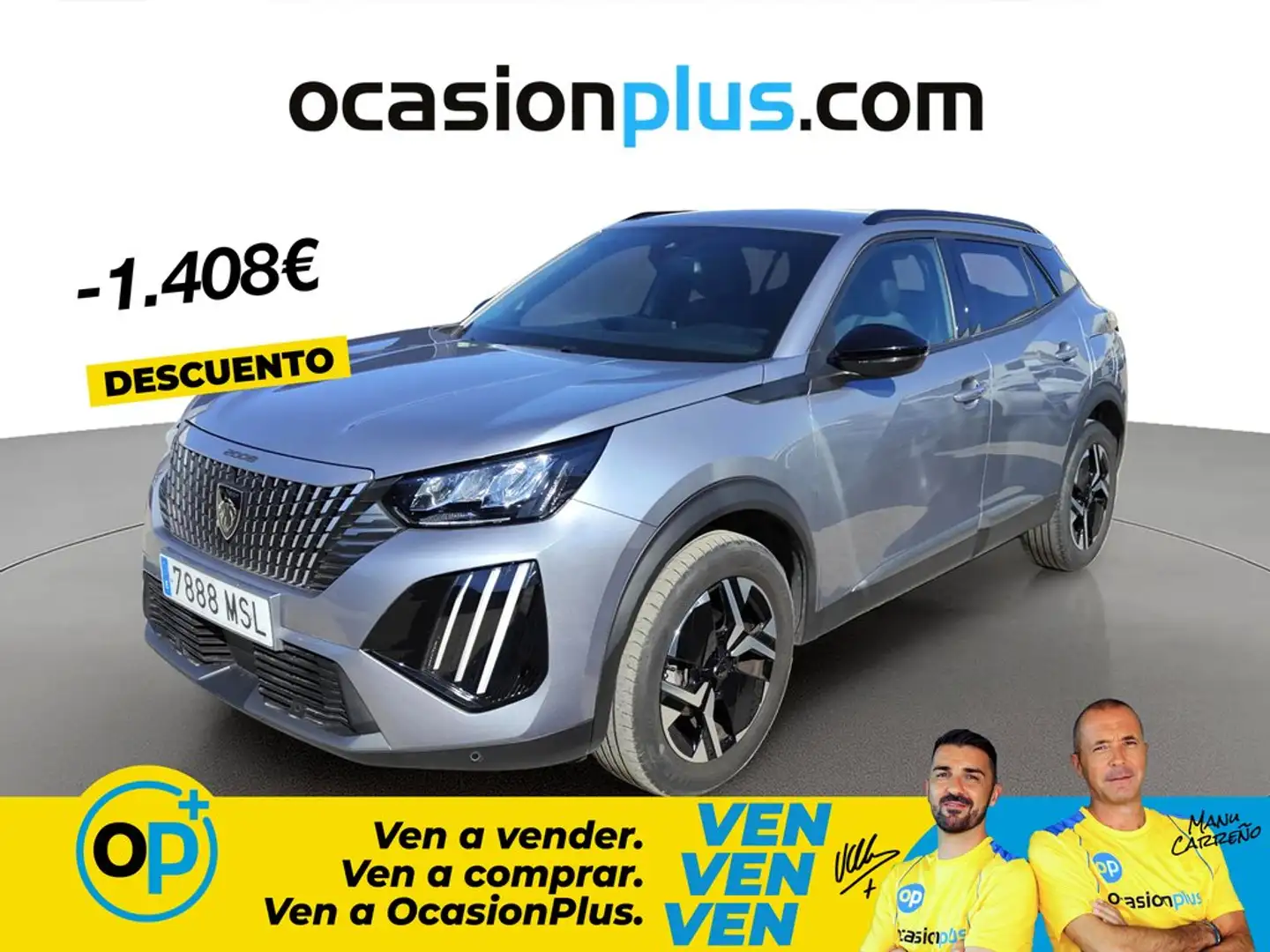 Peugeot 2008 1.2 PureTech S&S Allure EAT8 130 Gris - 1