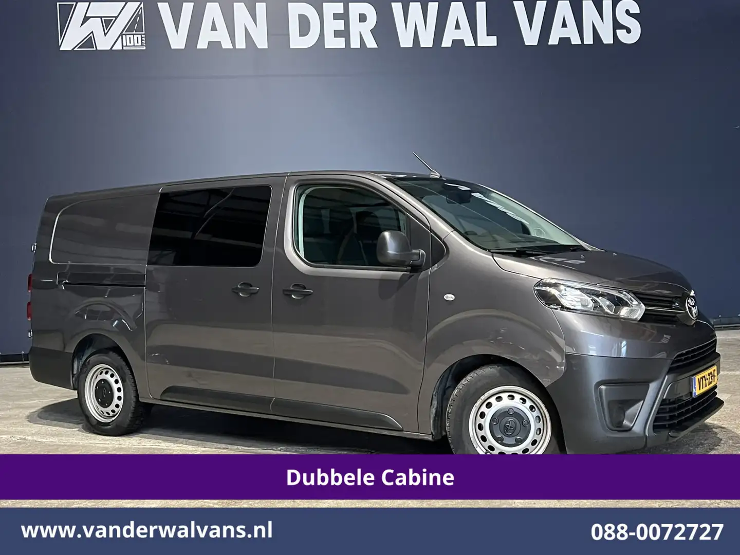 Toyota Proace Worker 2.0 D-4D 145pk L3H1 Dubbele Cabine Euro6 Ai Gris - 1