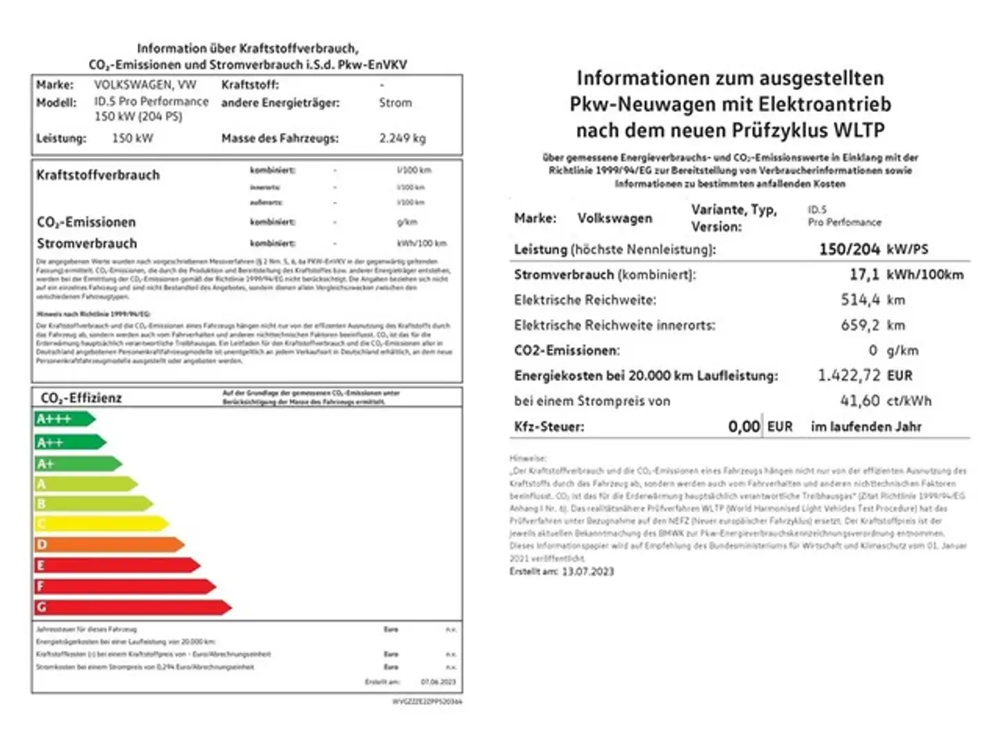 Volkswagen ID.5 Pro Perfomance IQ.Light/21"/Keyless/ACC/Pano Schwarz - 2
