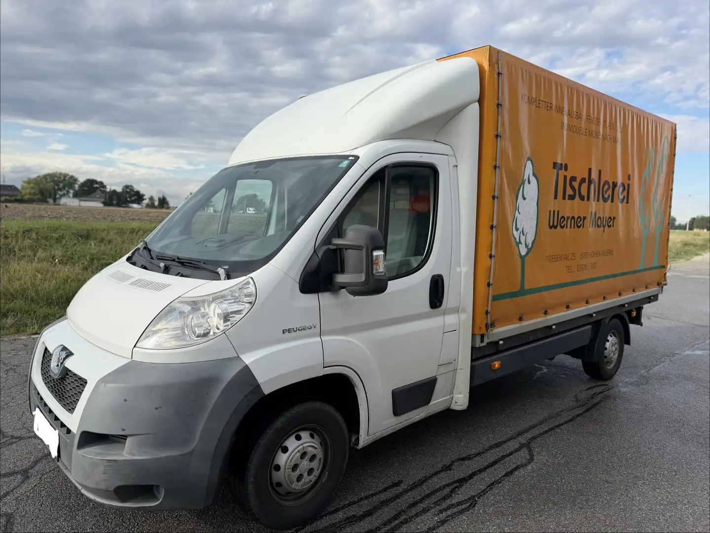 Peugeot Boxer Pritsche Plane L4 110.000TKM Weiß - 2