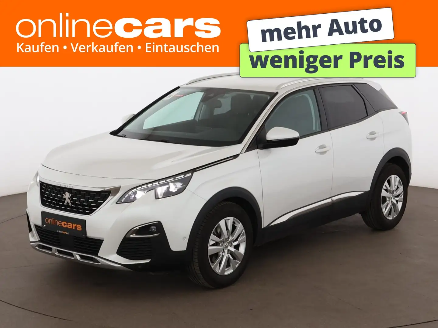 Peugeot 3008 1.2 PureTech 130 Allure Aut LED LEDER NAVI Weiß - 1