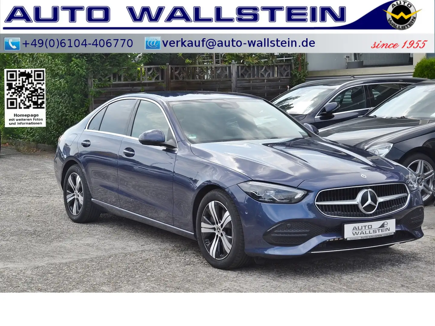 Mercedes-Benz C 200 d Avantgarde Advanced (Park AHK LR-Hzg 360 Blauw - 1