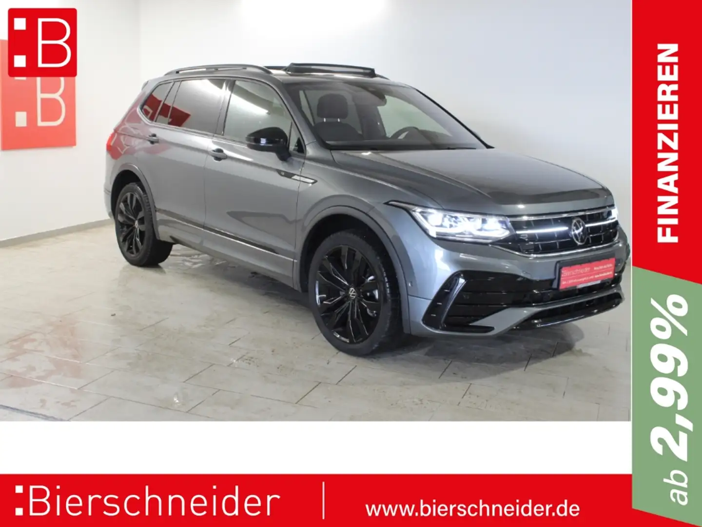 Volkswagen Tiguan Allspace 2.0 TDI DSG 4Mo. 2x R-Line Black FL 20 AHK 7-SITZE Grau - 1
