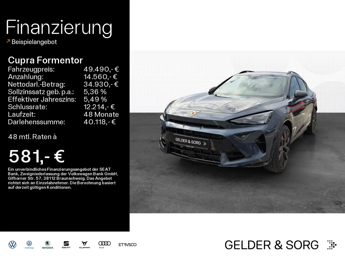 CUPRA Formentor VZ 2.0TSI 333*SENNHEISER*PANODACH*AHK* Grau - 1