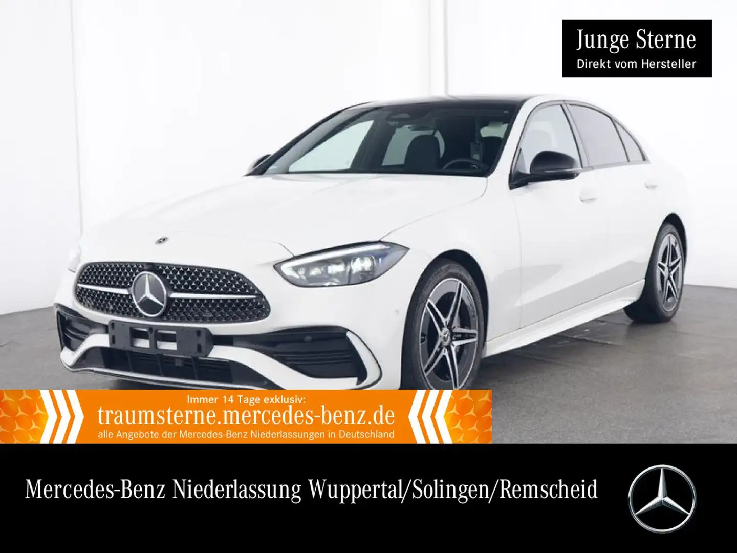 Mercedes-Benz C 300 d AMG+NIGHT+PANO+360+AHK+TOTW+KEYLESS+9G Blanc - 1