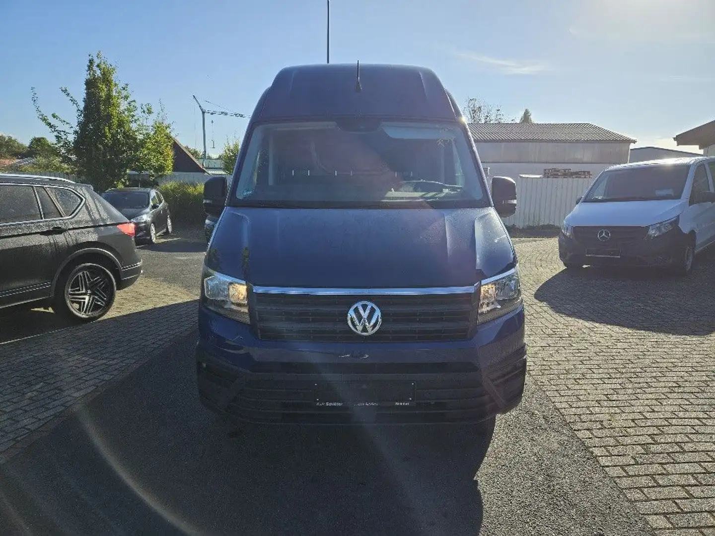 Volkswagen Crafter Kasten 35 lang Superhochdach AHK Blau - 2