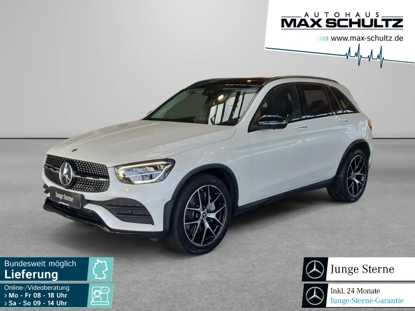 Mercedes-Benz GLC 400 d 4MATIC *SD*AHK*Standh.*SpurH*SpurW*LED Blanc - 1