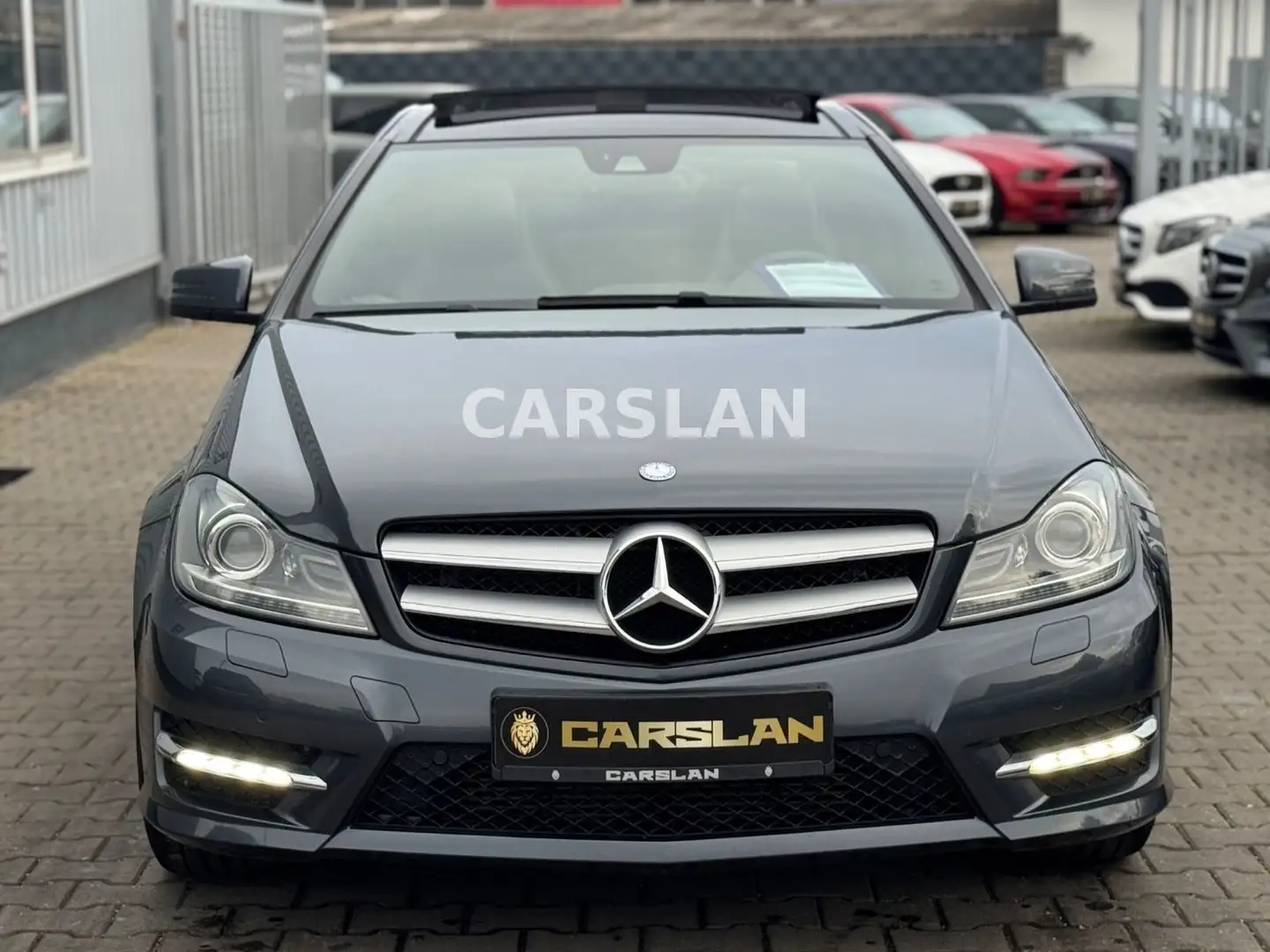 Mercedes-Benz C 180 Coupe AMG 2.HAND+NAVI+LED+PANO+SHZ+PDC Gris - 2