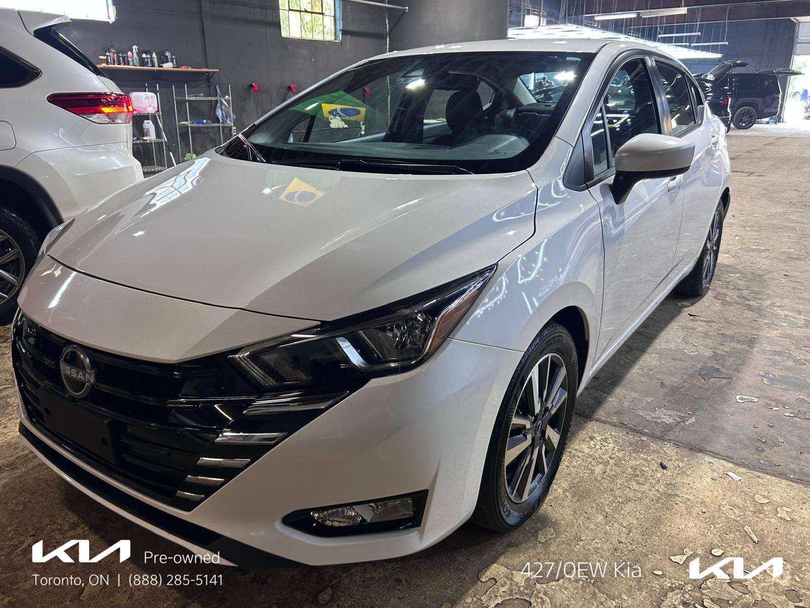 Black 2025 Nissan Versa Sedan Front-Wheel Drive Automatic