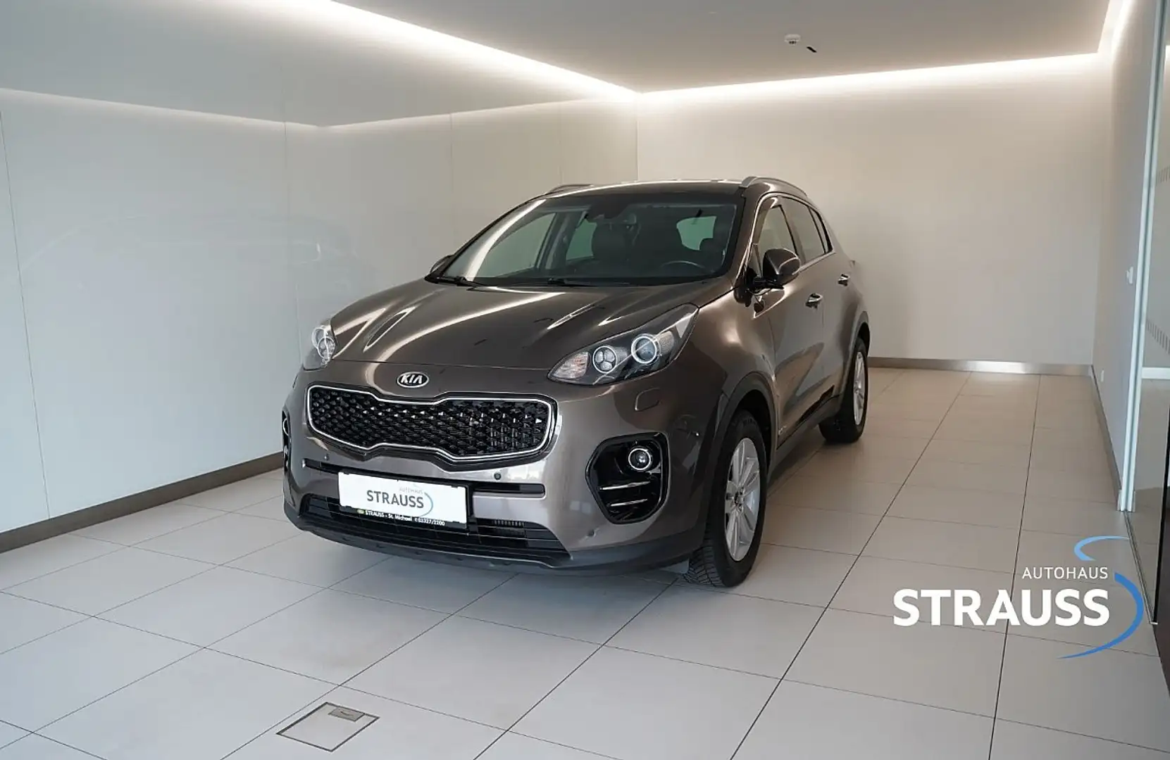 Kia Sportage 2,0 CRDI AWD Brun - 1