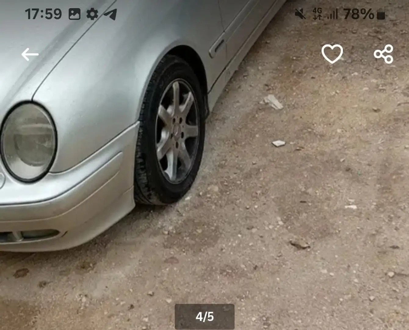 Mercedes-Benz CLK Cabrio Argintiu - 2