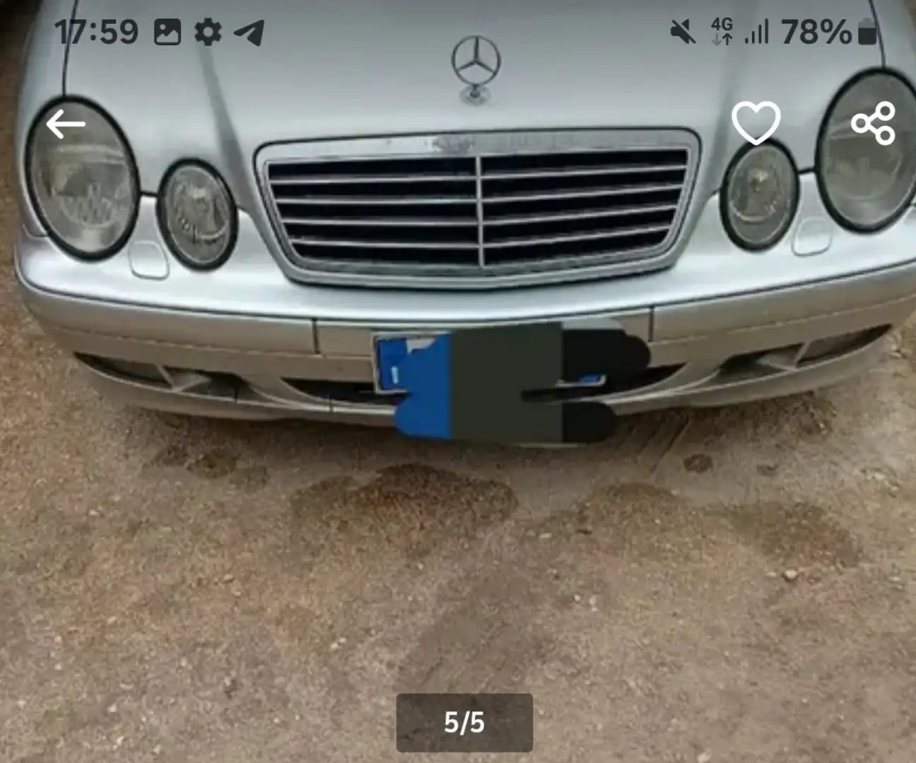 Mercedes-Benz CLK Cabrio Argintiu - 1