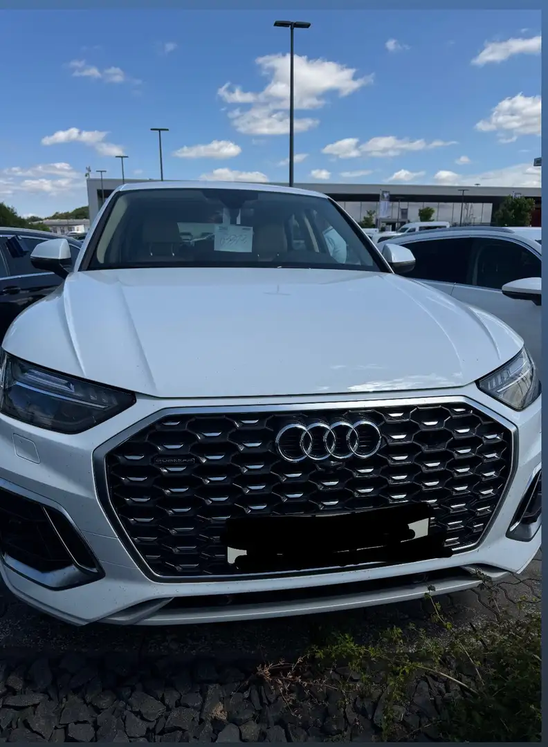 Audi Q5 40 TDI Sportback quattro S tronic S line Weiß - 1