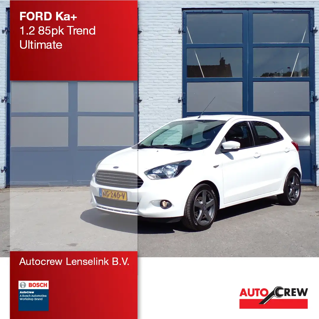 Ford Ka/Ka+ 1.2 85pk Trend Ultimate | Origineel NL | Wit - 1