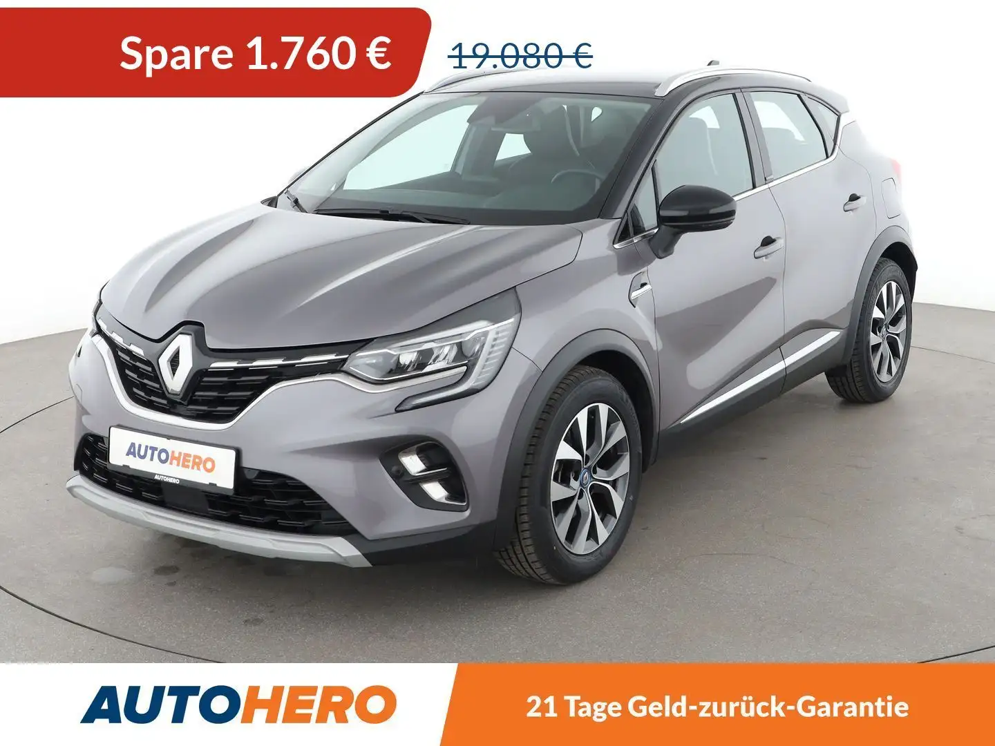 Renault Captur 1.6 E-Tech Hybrid Intens Aut.*NAVI*LED*CAM*SHZ*PDC Grau - 1