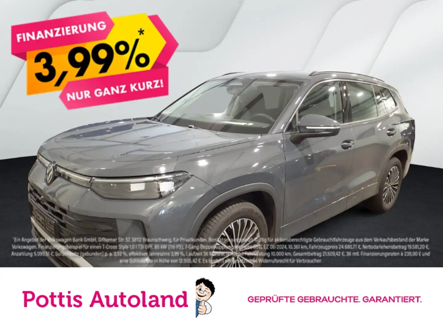 Volkswagen Tayron 1.5 eTSI DSG LIFE NAVI AHK KLIMA SHZG 7S Grau - 1