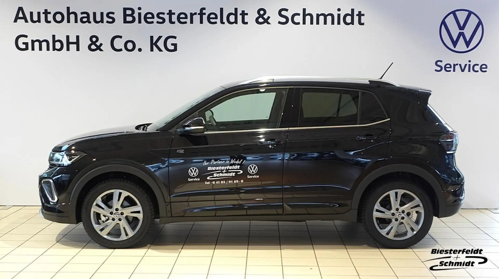 Volkswagen T-Cross 1.5TSI R-Line DSG RFK LED Navi beats SZH Klima Schwarz - 1