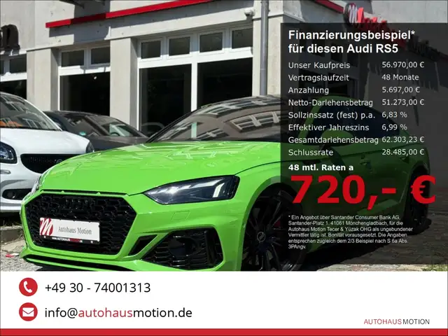 2021 Audi RS5 in Green for sale