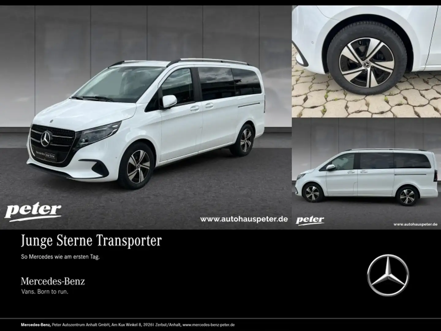 Mercedes-Benz V 300 d STYLE Lang LED+STHZG+DISTR+AHK Blanc - 1