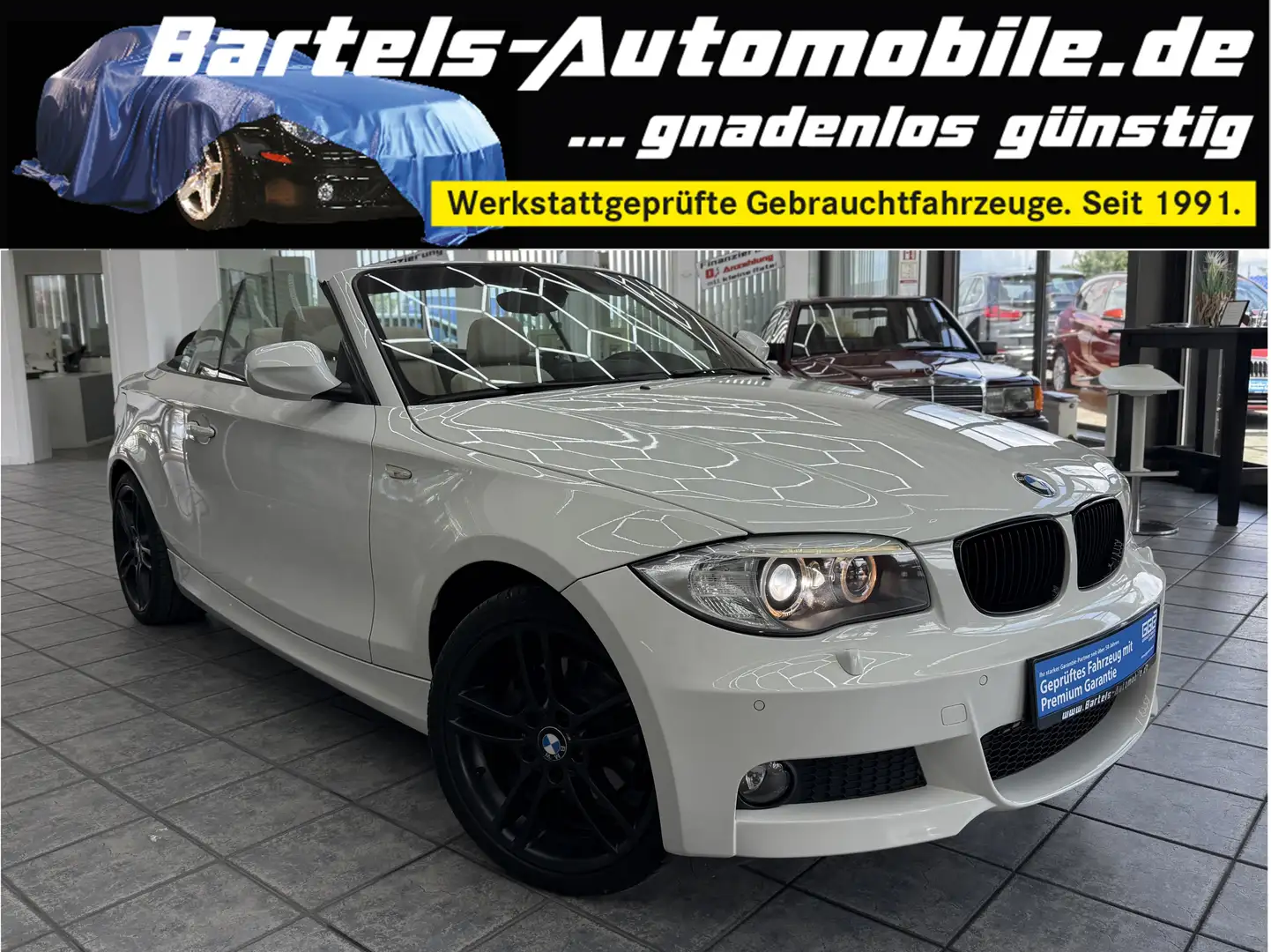 BMW 120 dA, M-Sportpaket,Leder,Navi,Memory Sitze Weiß - 1