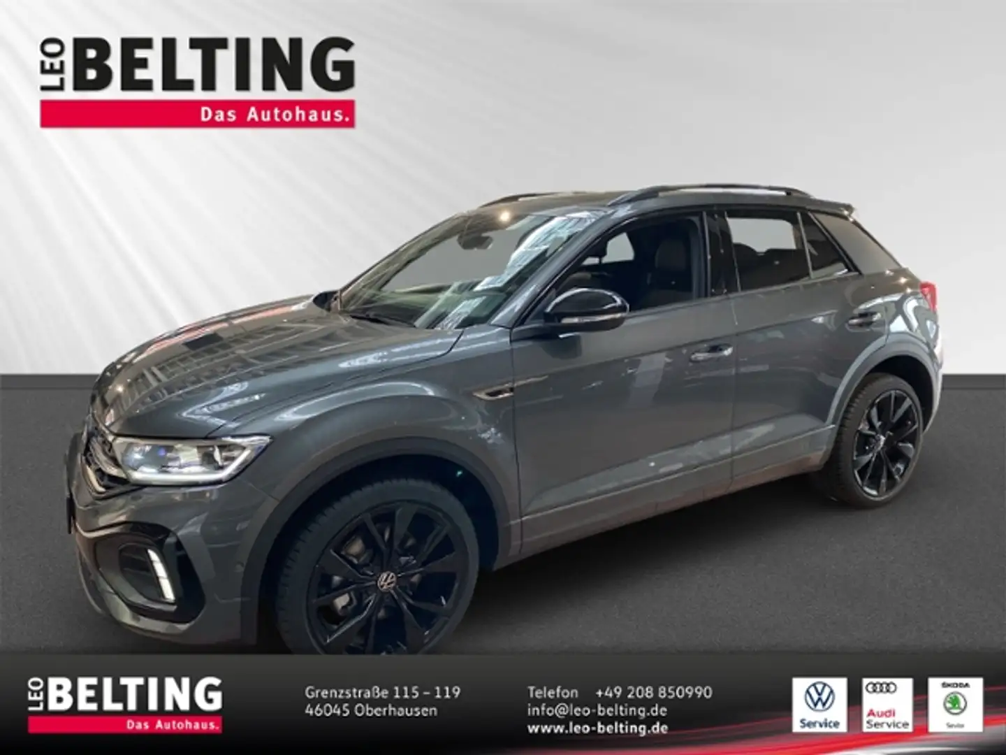 Volkswagen T-Roc R-Line 1.5 TSI DSG BlackStyle Pano Keyless Kamera Gris - 1